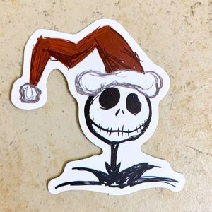Nightmare Before Christmas Jack Santa Sticker